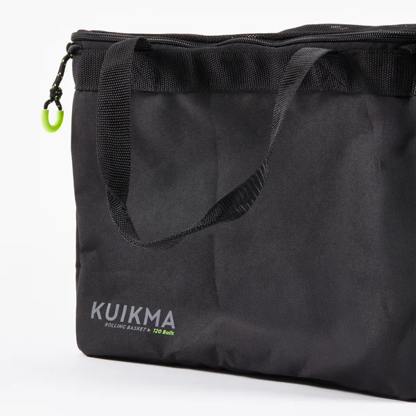 Sac pour panier de balles de tennis et padel 120 balles, noir