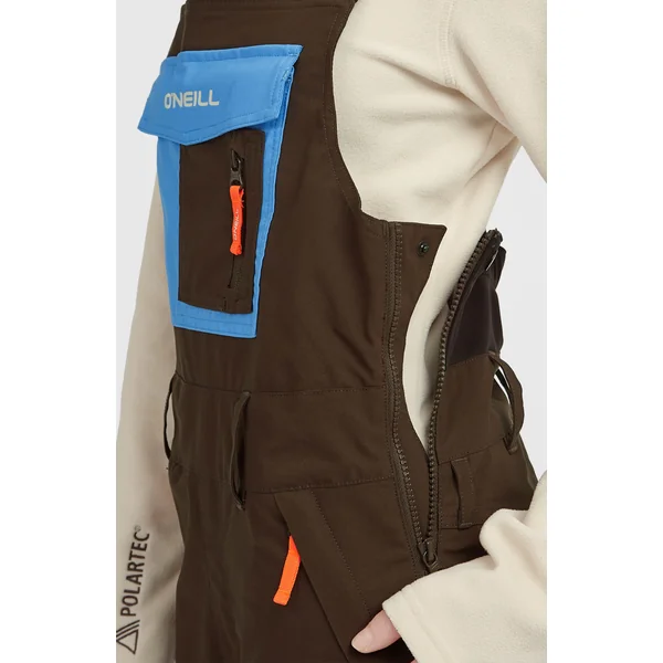 Salopette de ski FWC'Peak | Coffee Bean Colour Block