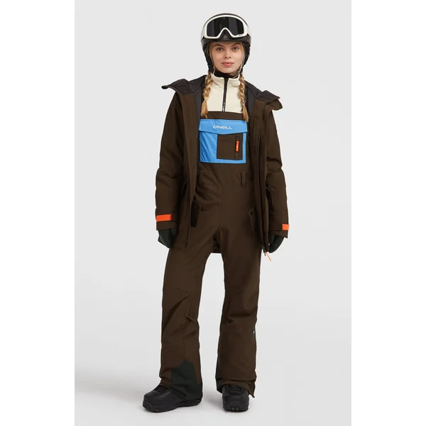 Salopette de ski FWC'Peak | Coffee Bean Colour Block