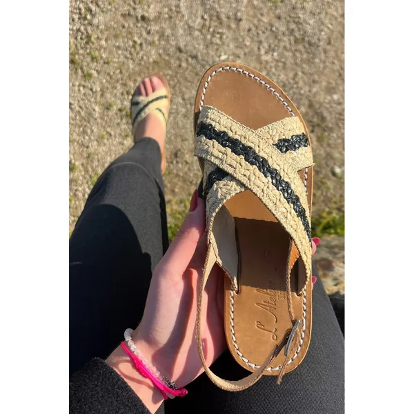 Sandales Femme En Cuir