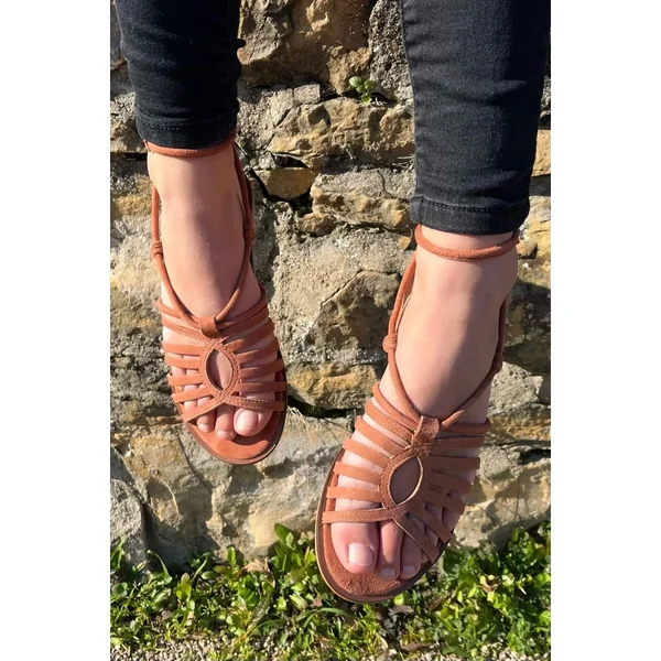Sandales Femme En Cuir
