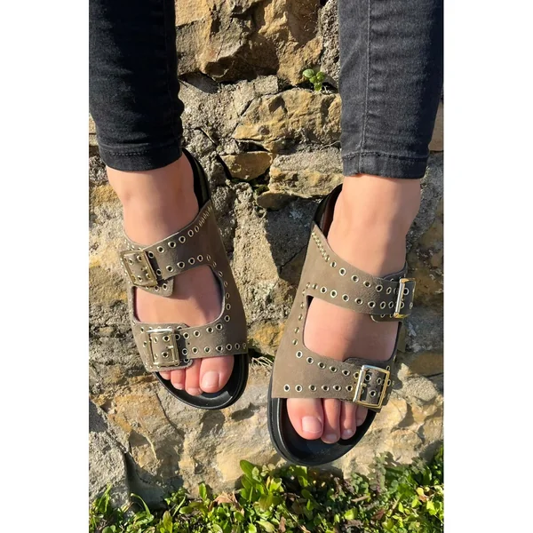 Sandales Femme En Cuir