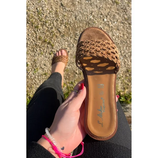 Sandales Femme En Cuir