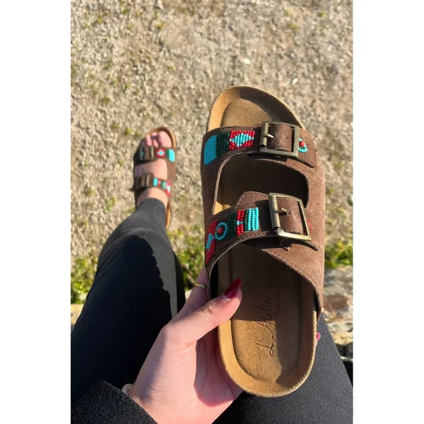 Sandales Femme En Cuir