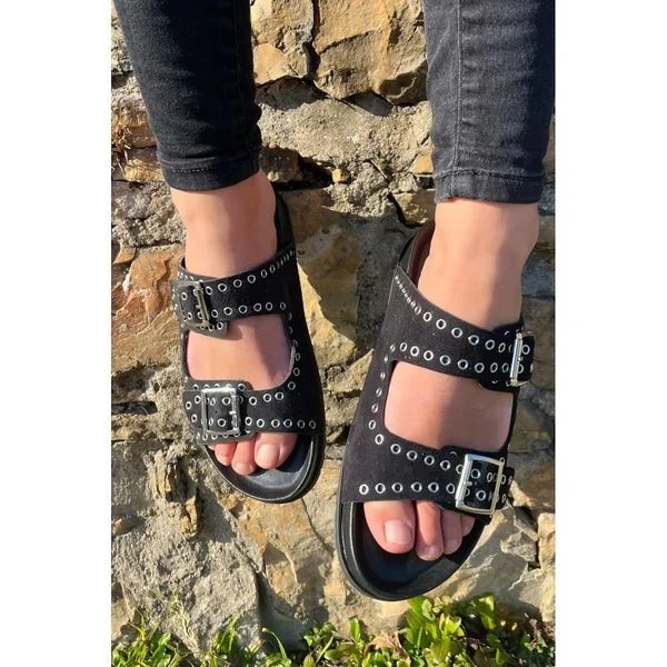 Sandales Femme En Cuir