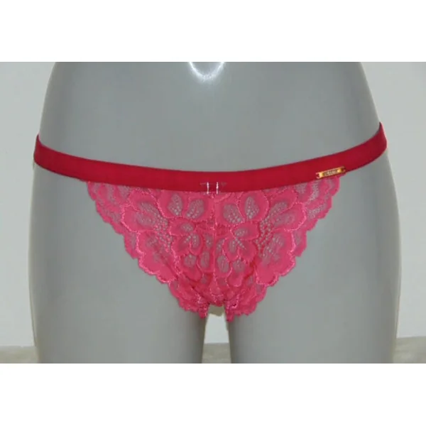 Sapph Eye Candy rose/rouge culotte string