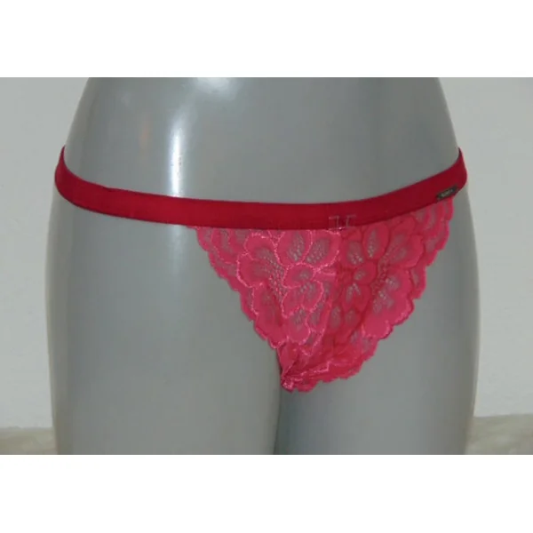 Sapph Eye Candy rose/rouge culotte string