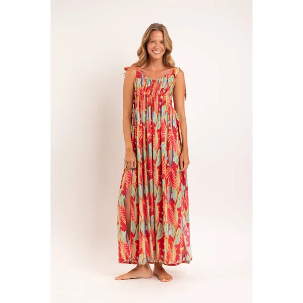 Sea-Bloom Long Dress Chiara
