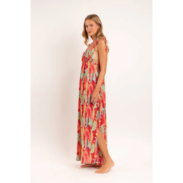 Sea-Bloom Long Dress Chiara