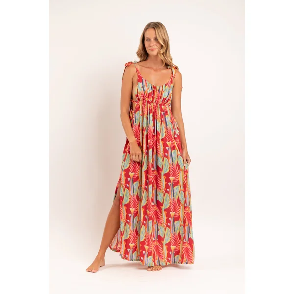 Sea-Bloom Long Dress Chiara