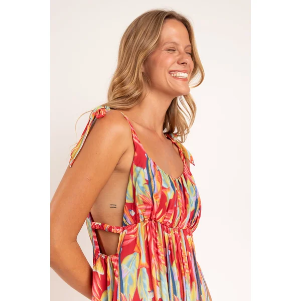 Sea-Bloom Long Dress Chiara