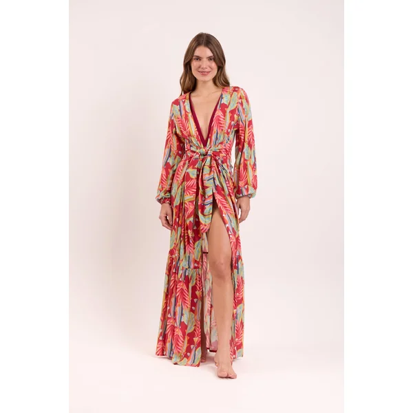 Sea-Bloom Long Dress Verona