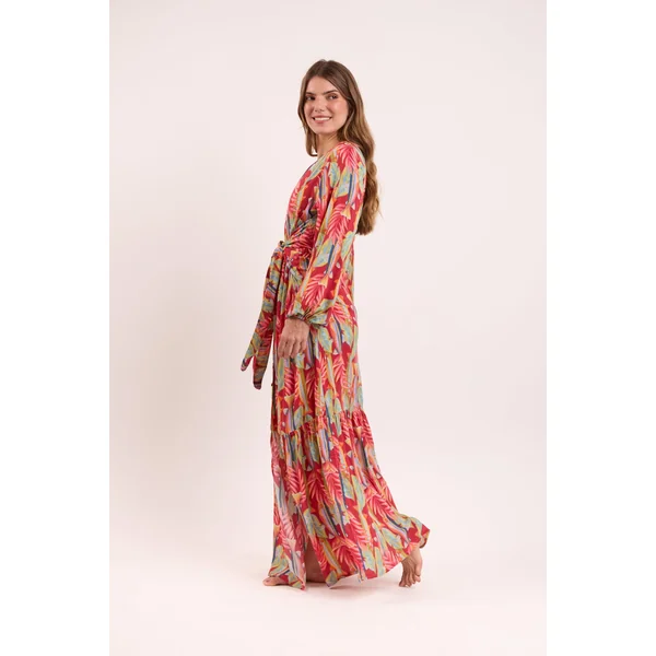 Sea-Bloom Long Dress Verona