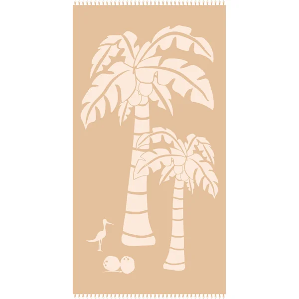Serviette de plage palmiers coco beach