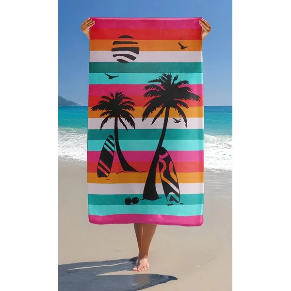 Serviette de plage palmiers Maupiti