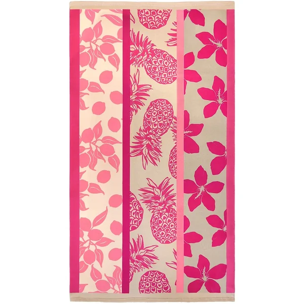 Serviette microfibre Tropea rose