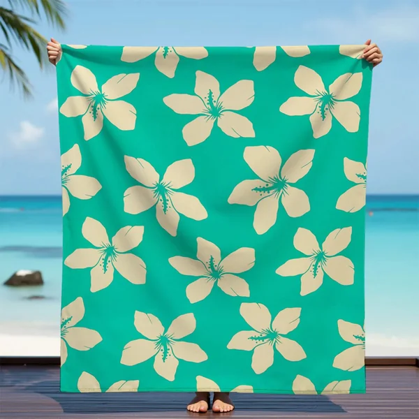 Serviette microfibre XL Alyzée turquoise