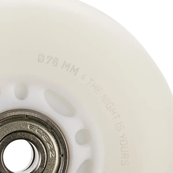 Set 2 ROUES lumineuses de roller en ligne avec ROULEMENTS 76MM 82A