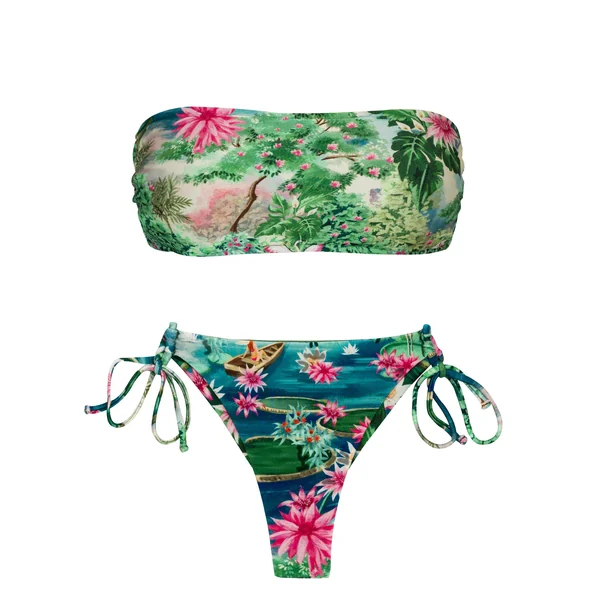 Set Amazonia Bandeau-Reto Fio-Tie