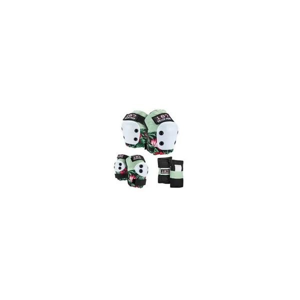 Set de protection 187 Jr. Six Pack Set Hibiscus Pink/ Green/ Black JR
