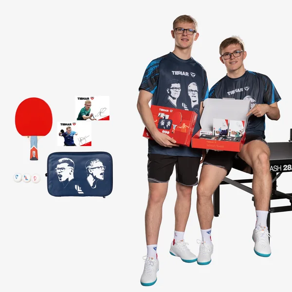 Set de tennis de table (1 raquette + housse + 3 balles + 2 cartes), Pack Lebrun