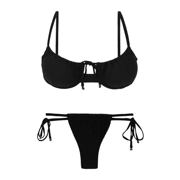 Set Dots-Black Balconet-Tie Pipa
