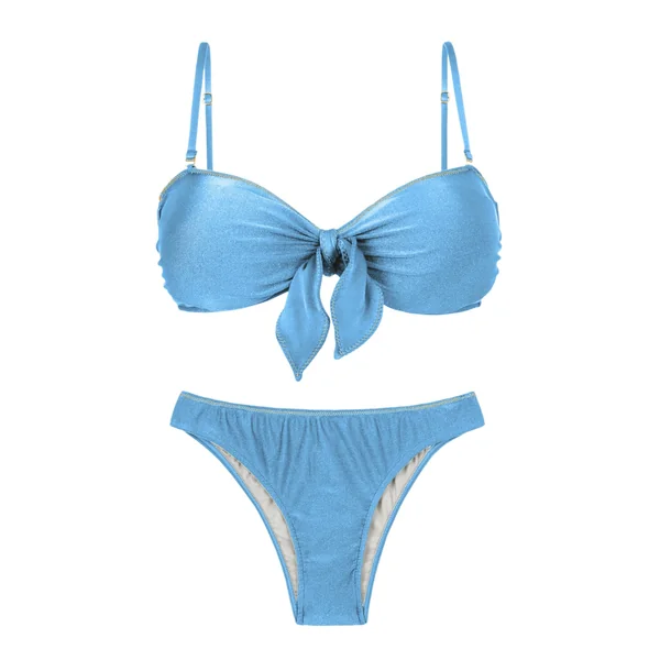 Set Shimmer-Baltic-Sea Bandeau-Knot Essential