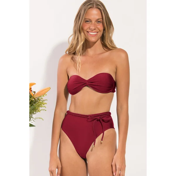 Set Shimmer-Divino Twist Belted-High-Waist