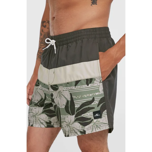 Short de bain Cali Block15'' | Green Dusty Flower