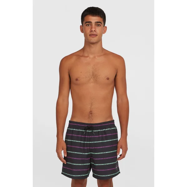 Short de bain Cali First 15'' | Black/Purple O'Neill Stripe