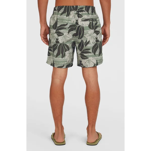 Short de bain Cali Floral 16'' | Green Dusty Flower
