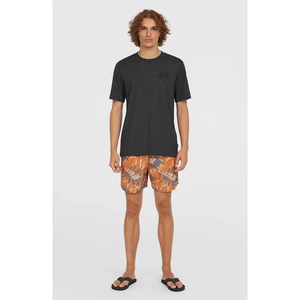 Short de bain Cali Floral 16'' | Orange Dipped Leaves