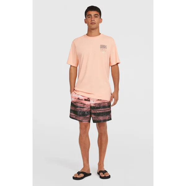Short de bain Cali Gradient 15'' | Coral Melted Texture