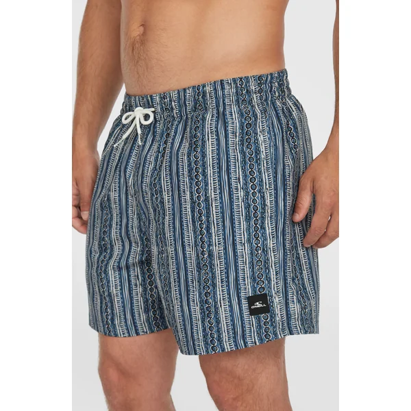 Short de bain Cali Print 15'' | Blue Pressed Lines