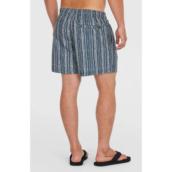 Short de bain Cali Print 15'' | Blue Pressed Lines