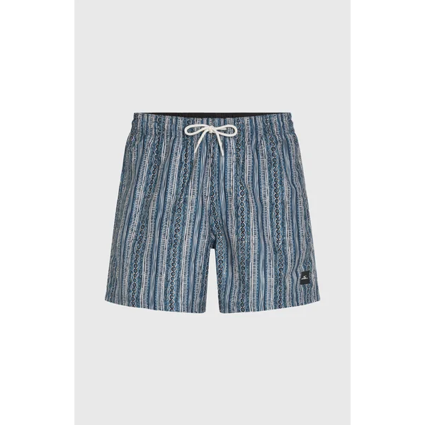 Short de bain Cali Print 15'' | Blue Pressed Lines