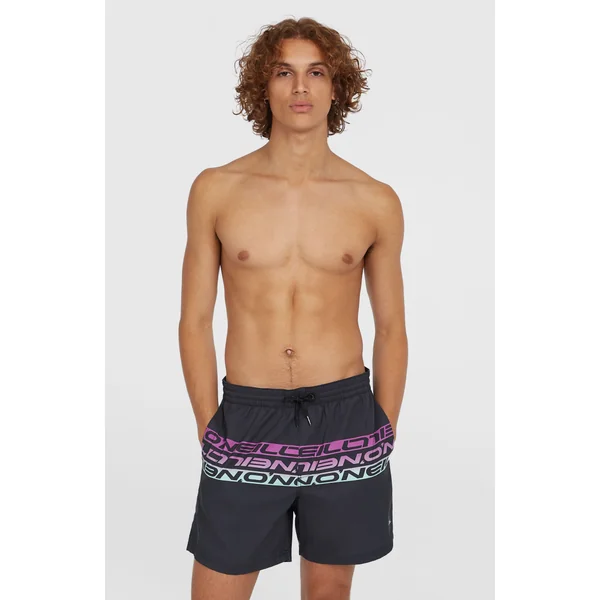 Short de bain Cali Stripe 16 | Black/Purple Upside Down Clean