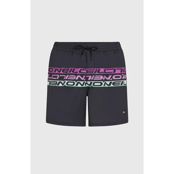Short de bain Cali Stripe 16 | Black/Purple Upside Down Clean