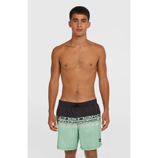 Short de bain Cali Stripe 16 | Green/Black Upside Down Clean