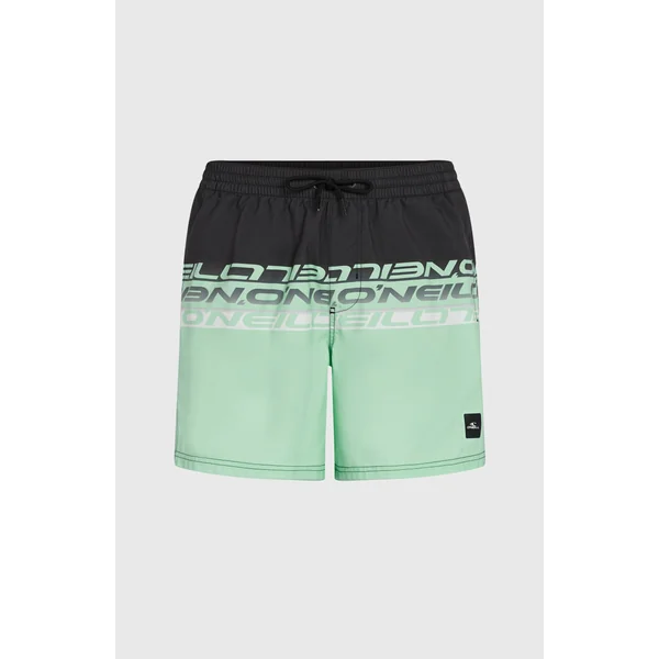 Short de bain Cali Stripe 16 | Green/Black Upside Down Clean