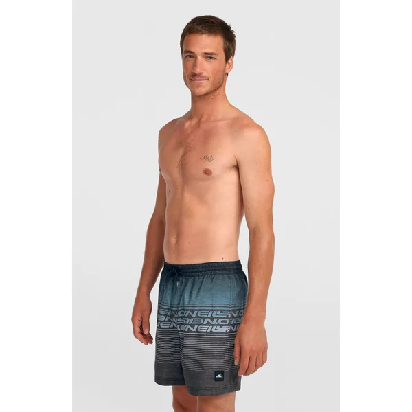Short de bain Logo Stripe 16'' | Black Out Heritage O'Neill Stripe