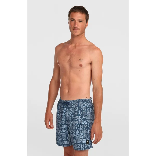 Short de bain O'Neill Print 16 | Dark Blue Bricks