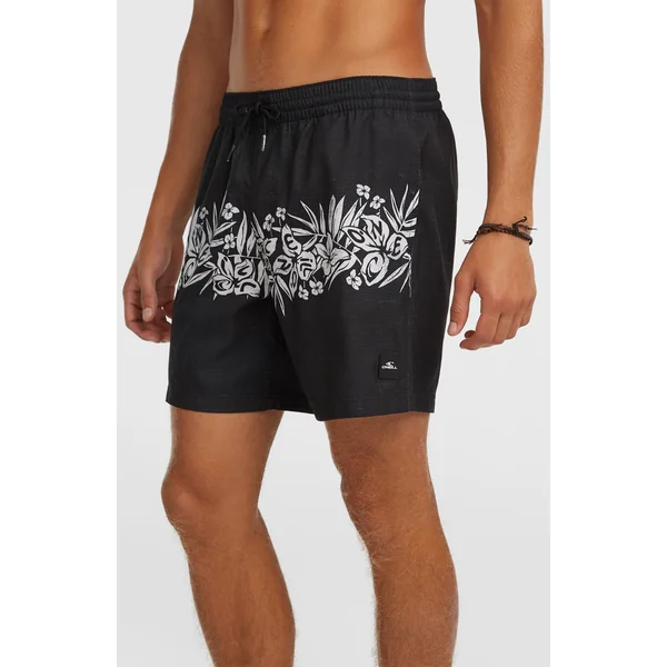 Short de bain O'Neill Uni Flower 16'' | Black Tropical Stripe