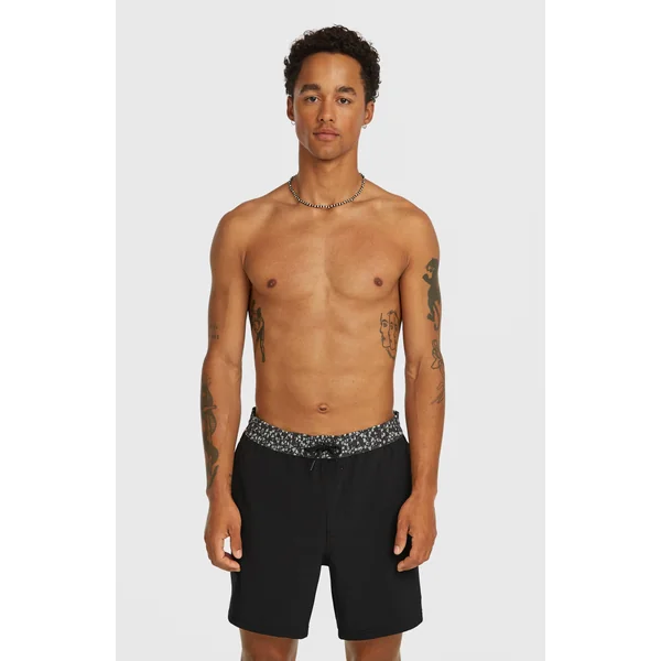 Short de bain Pocket Print 16'' | Black Out