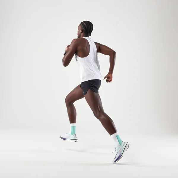 Short de running homme - Kiprun run 500 confort split noir