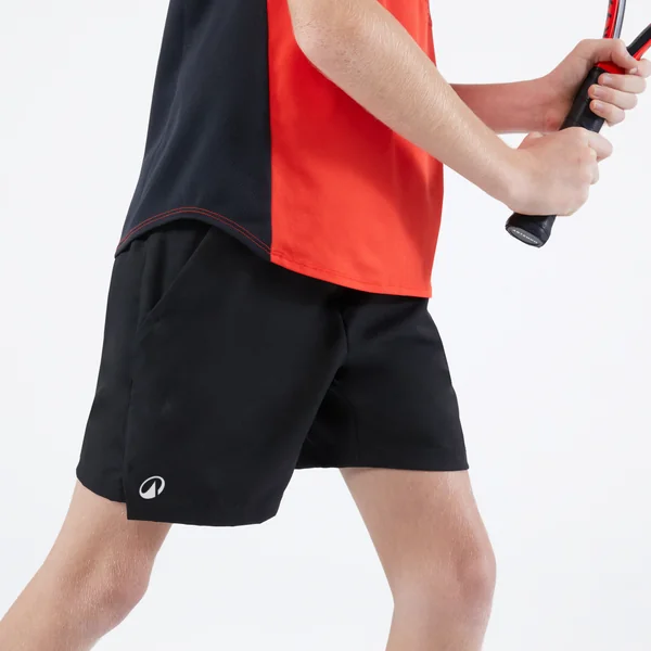 Short de tennis Junior - TSH dry noir