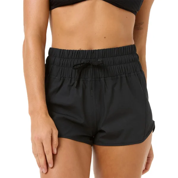 Short femme rip curl high waist retro volley noir