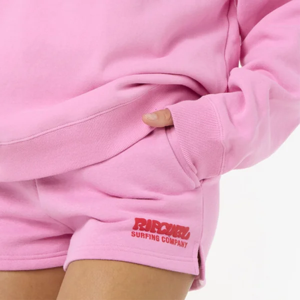 Short femme rip curl surf puff rose