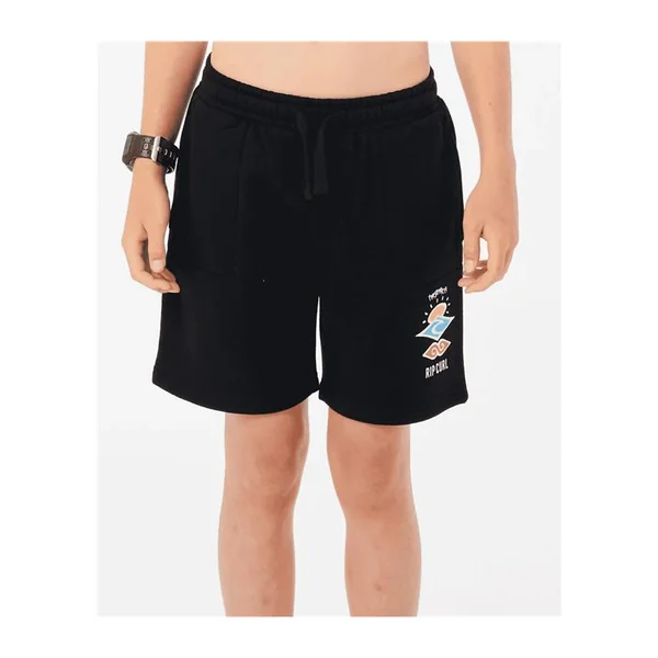 Short junior RIPCURL Search Icon Fleece Short -Boy Black