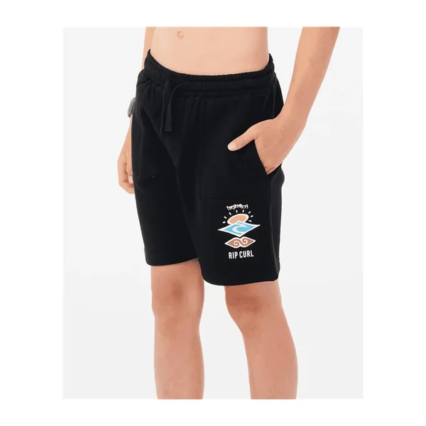 Short junior RIPCURL Search Icon Fleece Short -Boy Black